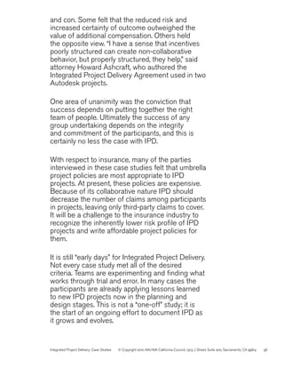 Integrated project delivery case studies | PDF