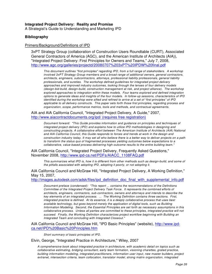 integrated project delivery a guide pdf