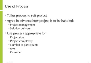 Integrated Project Management And Solution Delivery Process | PPT