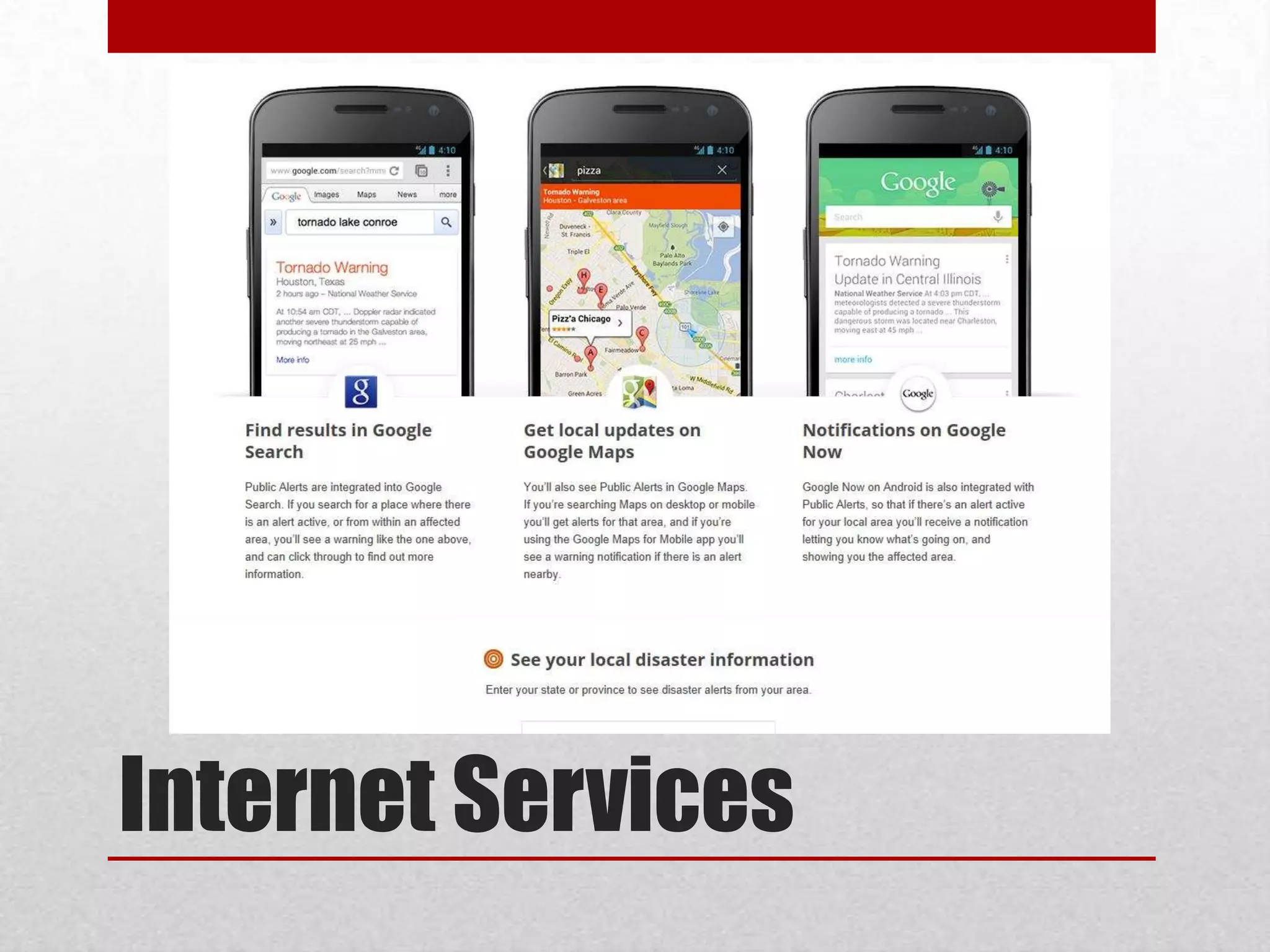 Internet Services

 