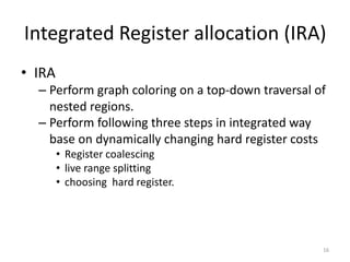 Integrated Register Allocation introduction | PPTX