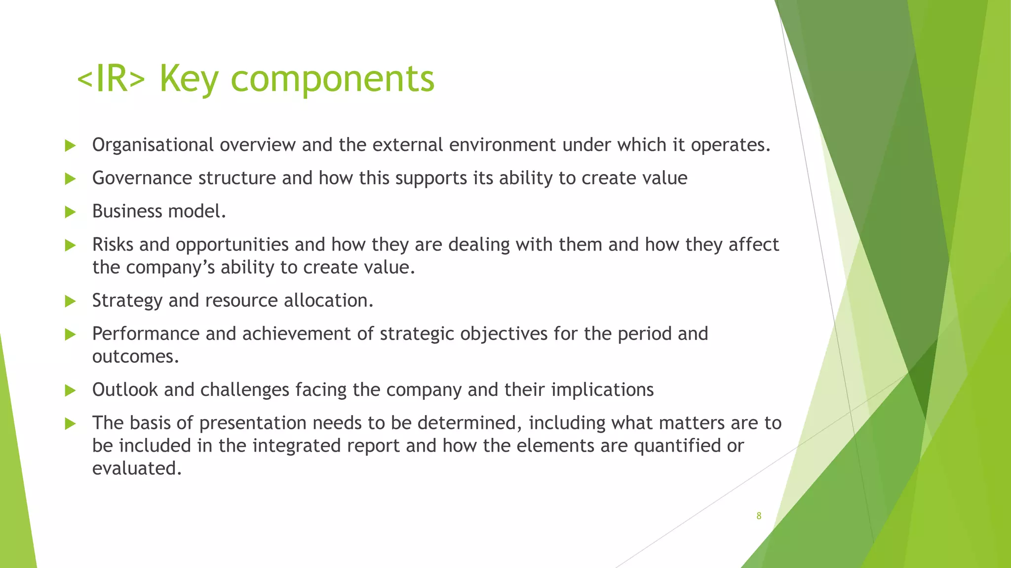 Integrated reporting | PPTX