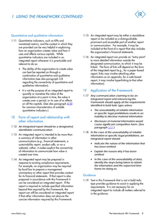 Integrated reporting framework | PDF