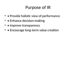 Comprehensive Guide to Integrated Reporting and Sustainability ...