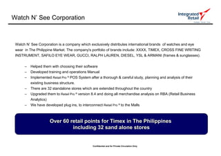 Integrated Retail Credentials April 2009