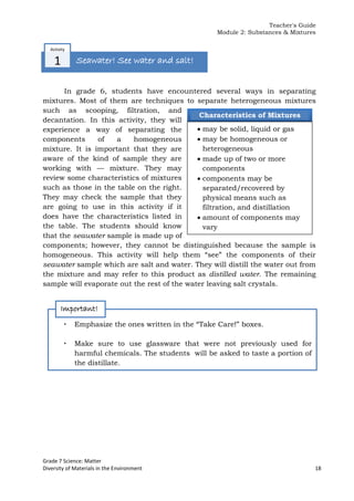 Integrated Science Module for Grade 7 -- Quarter 1-2 | PDF