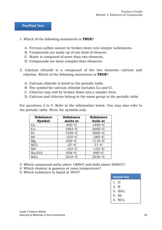 Integrated Science Module for Grade 7 -- Quarter 1-2 | PDF