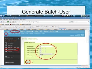 Generate Batch-User
 