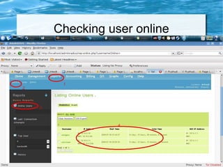 Checking user online
 