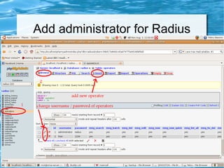 Add administrator for Radius
 
