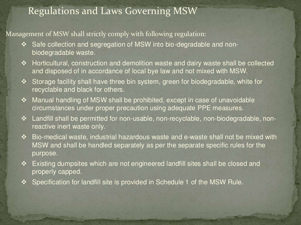 Integrated Solid Waste Management