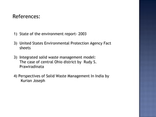 Integrated solid waste management model | PPT
