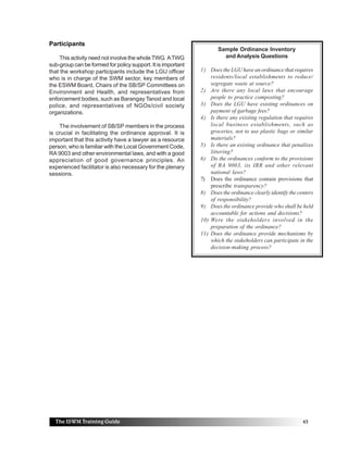 Integrated swm training guide | PDF