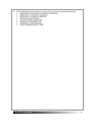 Integrated swm training guide | PDF