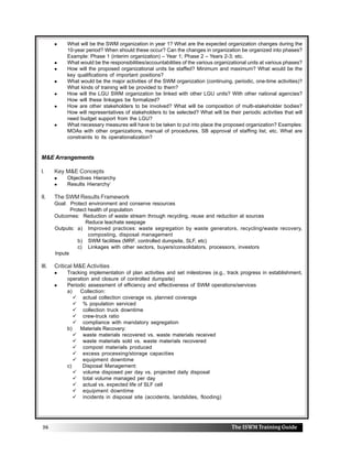 Integrated Swm Integrated swm training guide | PDF