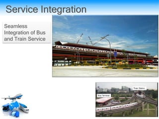 Service Integration
Seamless
Integration of Bus
and Train Service
 