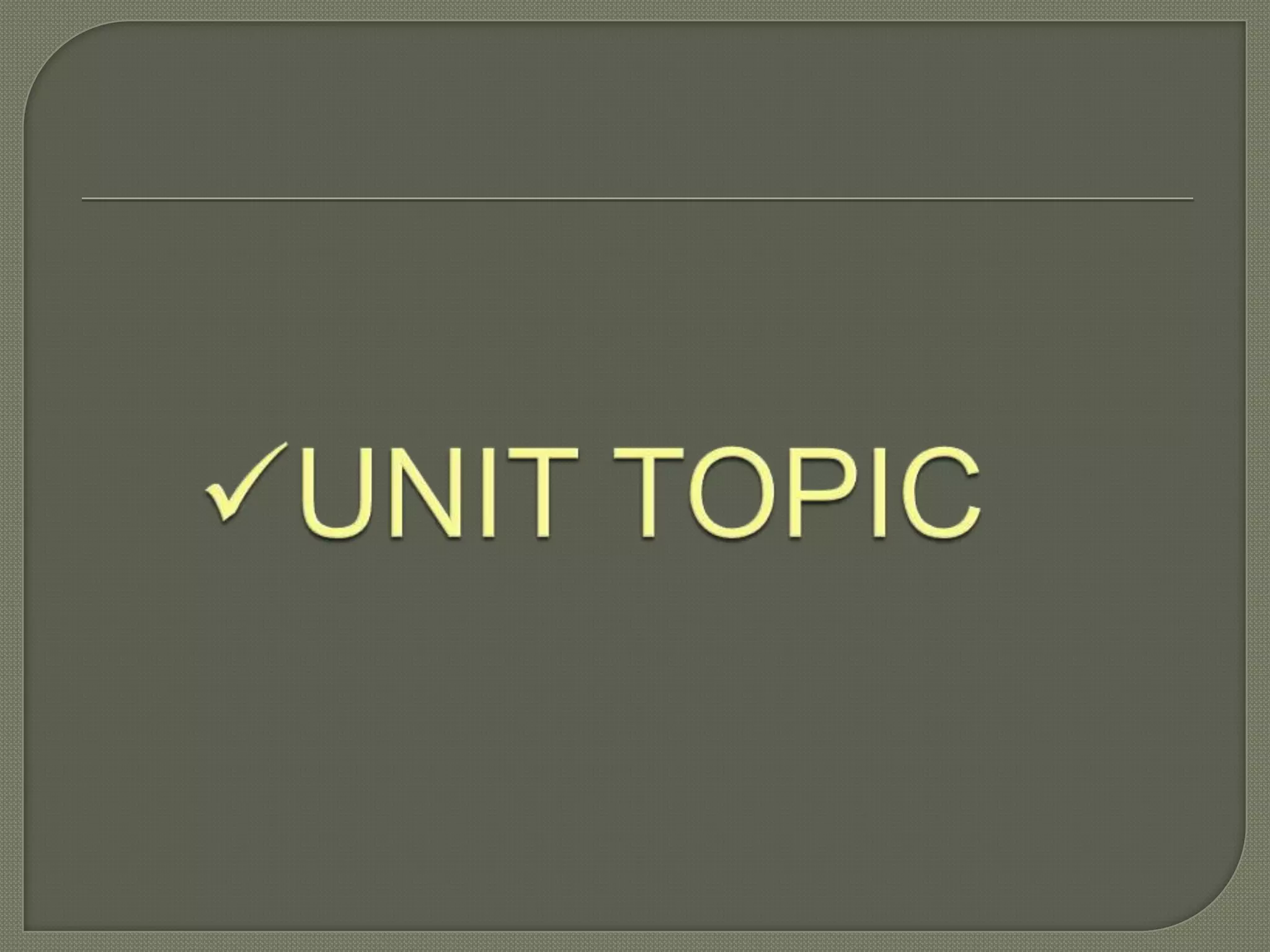 Integrated unit elements fall | PPT