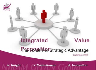 Integrated Value Proposition The Force For Strategic Advantage September, 2009 