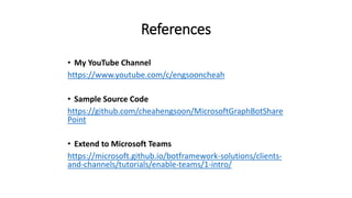 Integrate Microsoft Graph with Azure Bot Services | PPTX