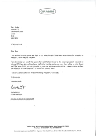 Integra Testimonials