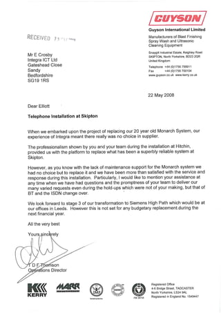 Integra Testimonials