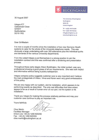 Integra Testimonials