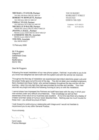 Integra Testimonials