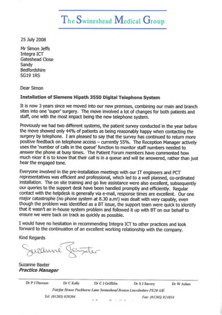 Integra Testimonials