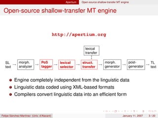 PDF] Integrating corpus-based and rule-based approaches in an open-source  machine translation system
