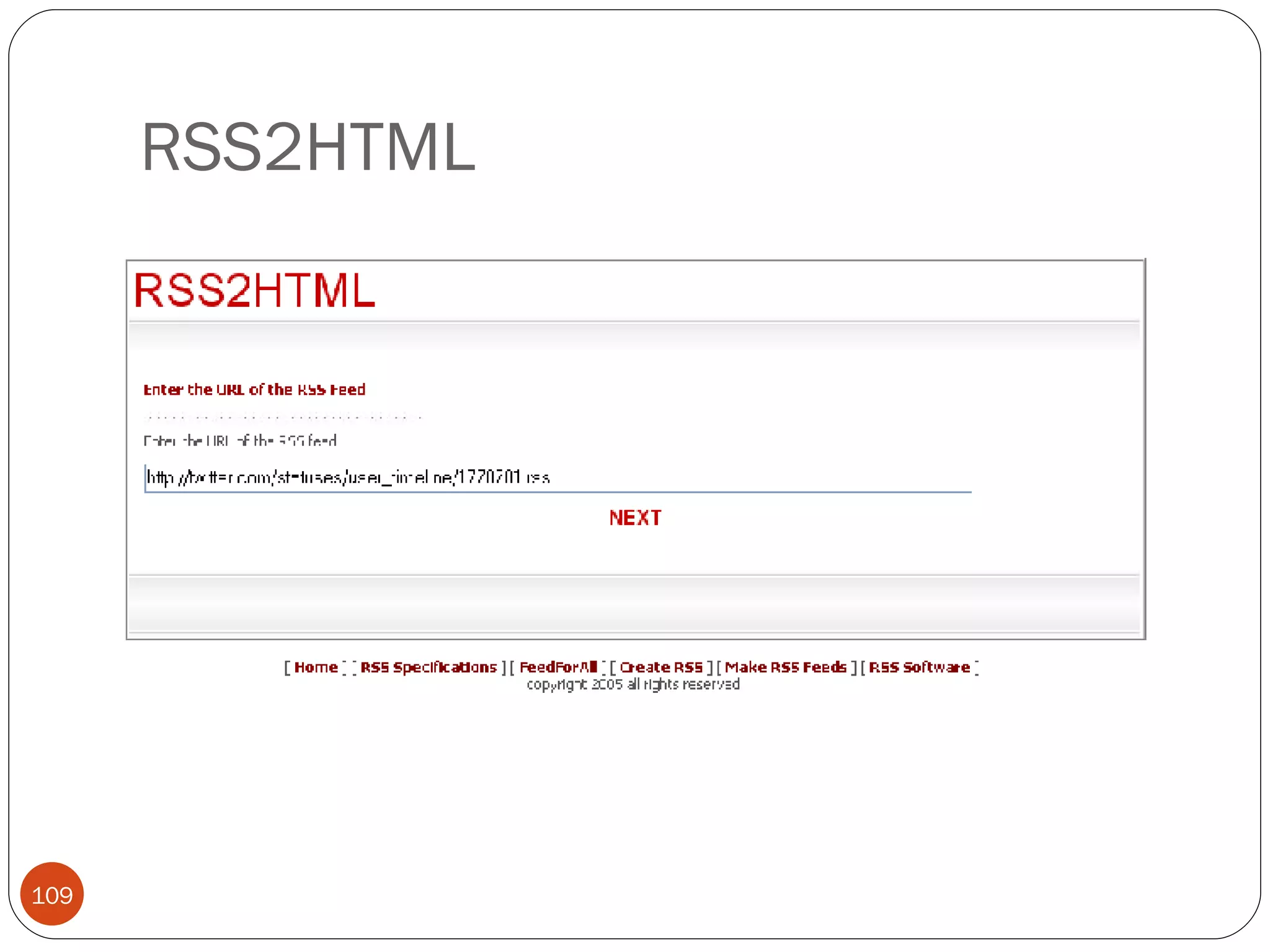 RSS2HTML 