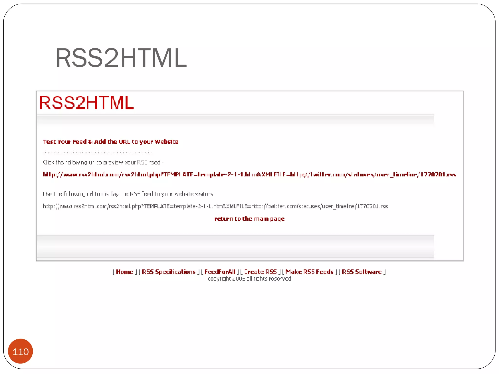 RSS2HTML 