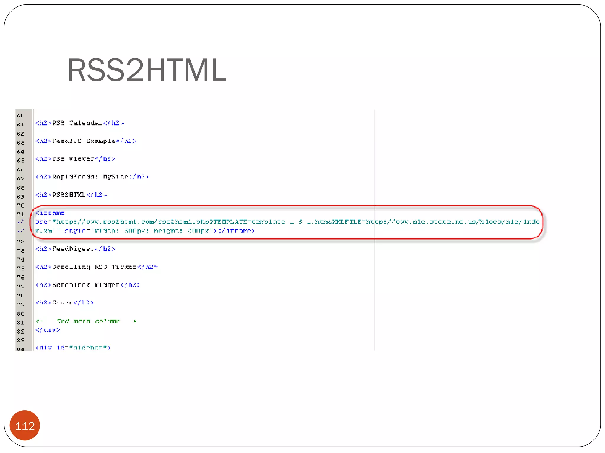 RSS2HTML 