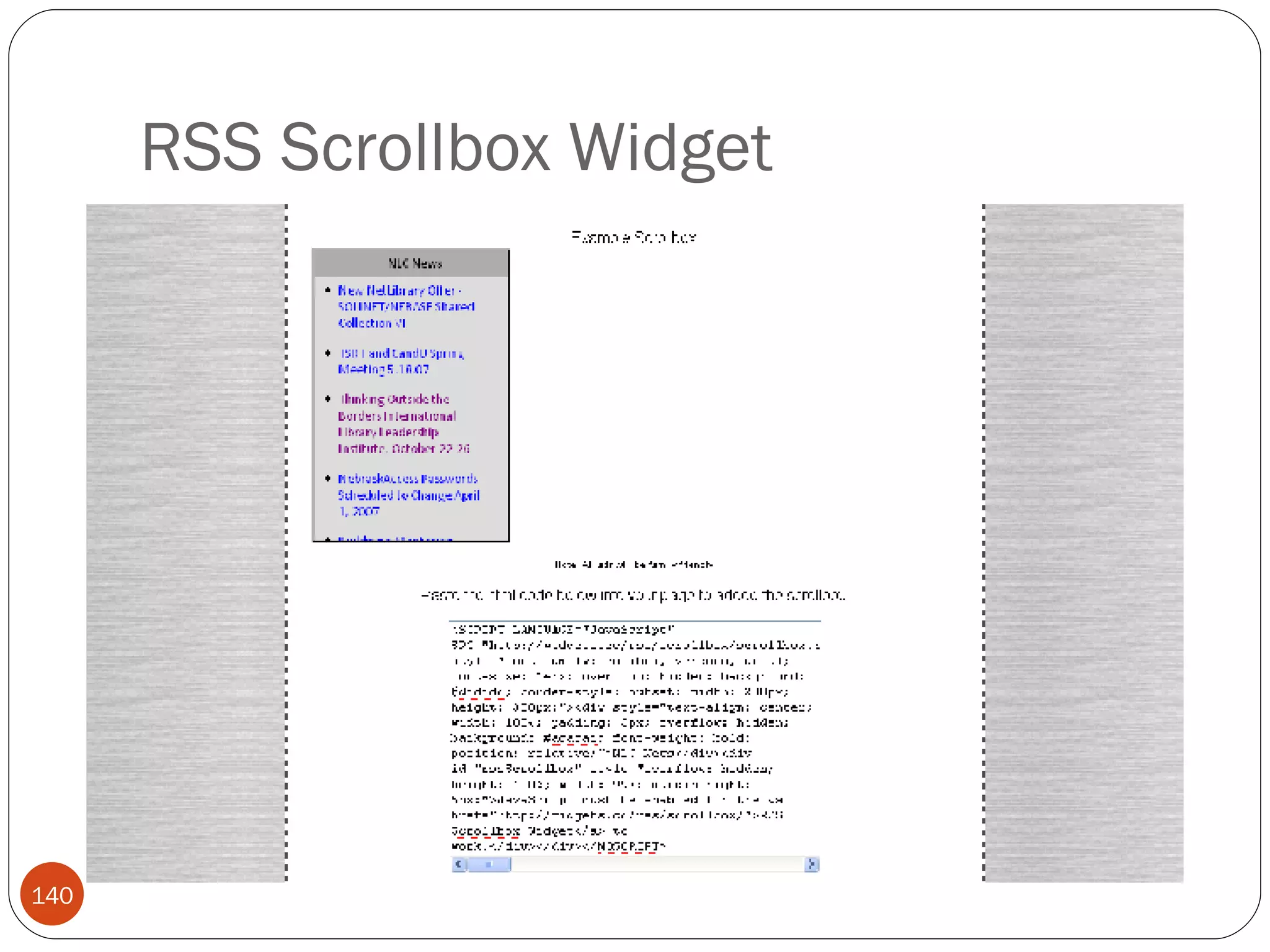 RSS Scrollbox Widget 