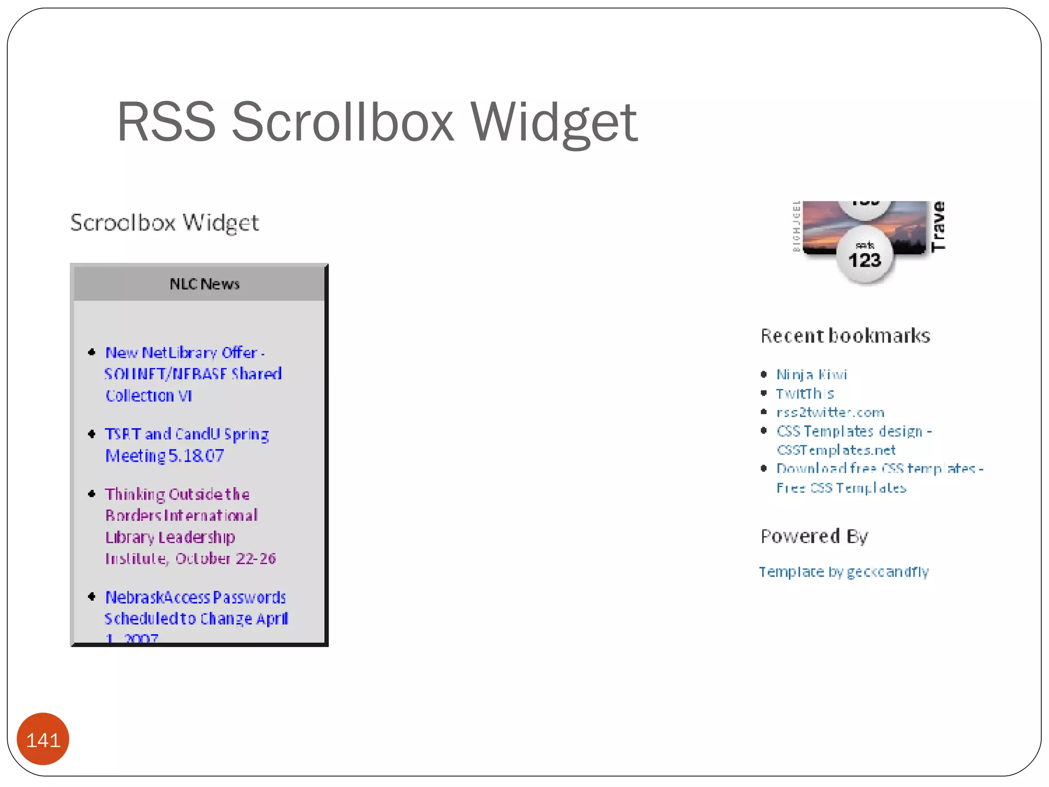 RSS Scrollbox Widget 