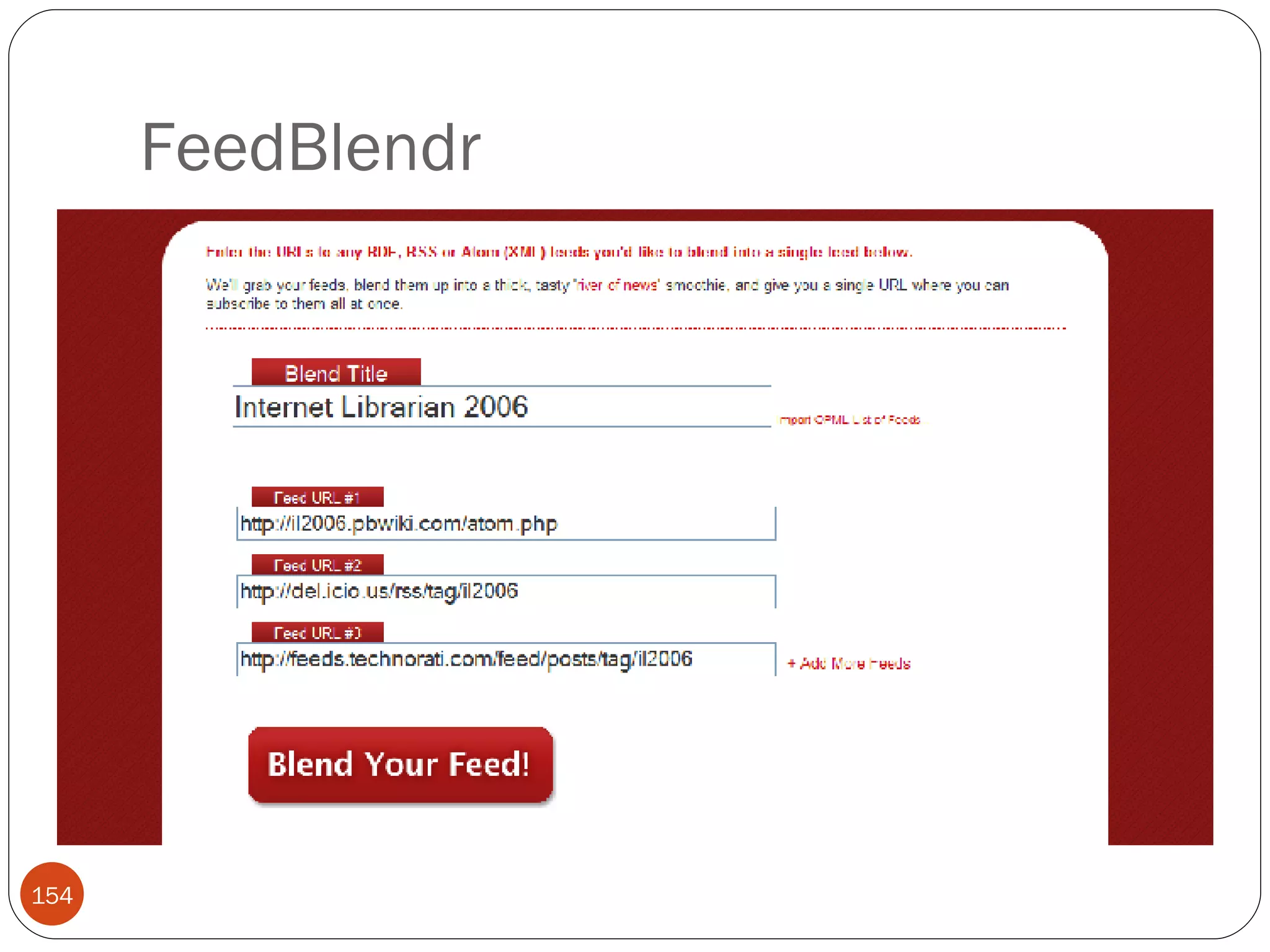 FeedBlendr 