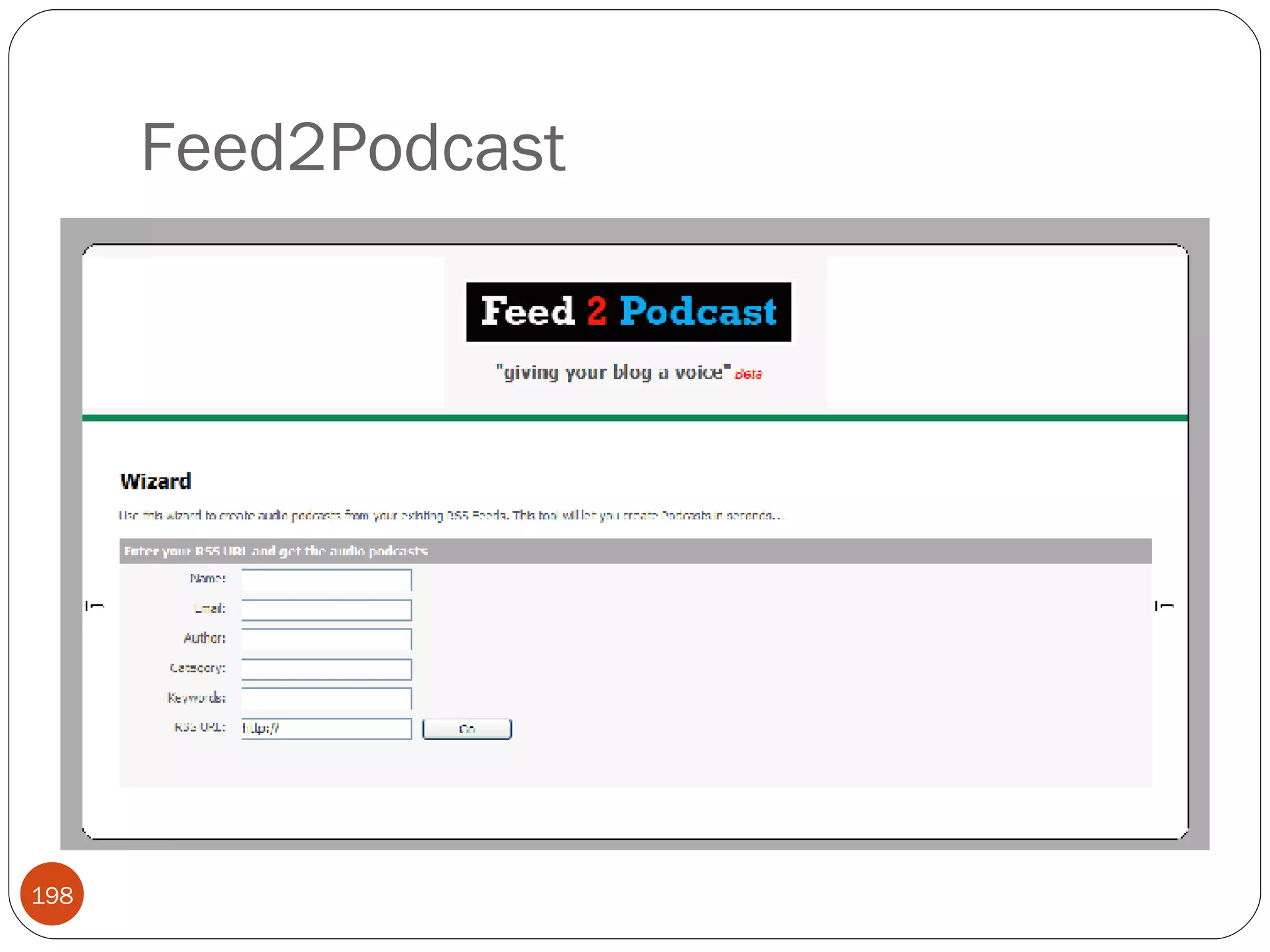 Feed2Podcast 