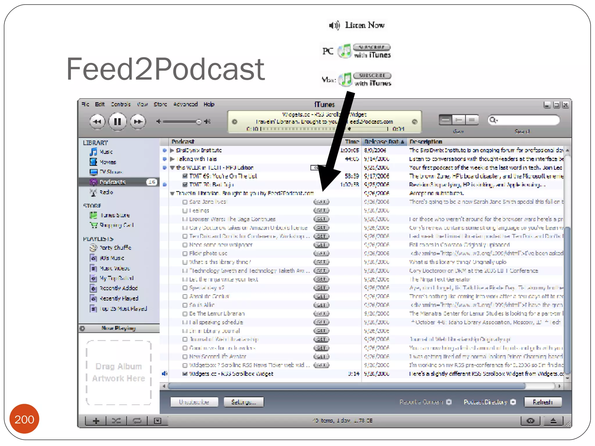 Feed2Podcast 