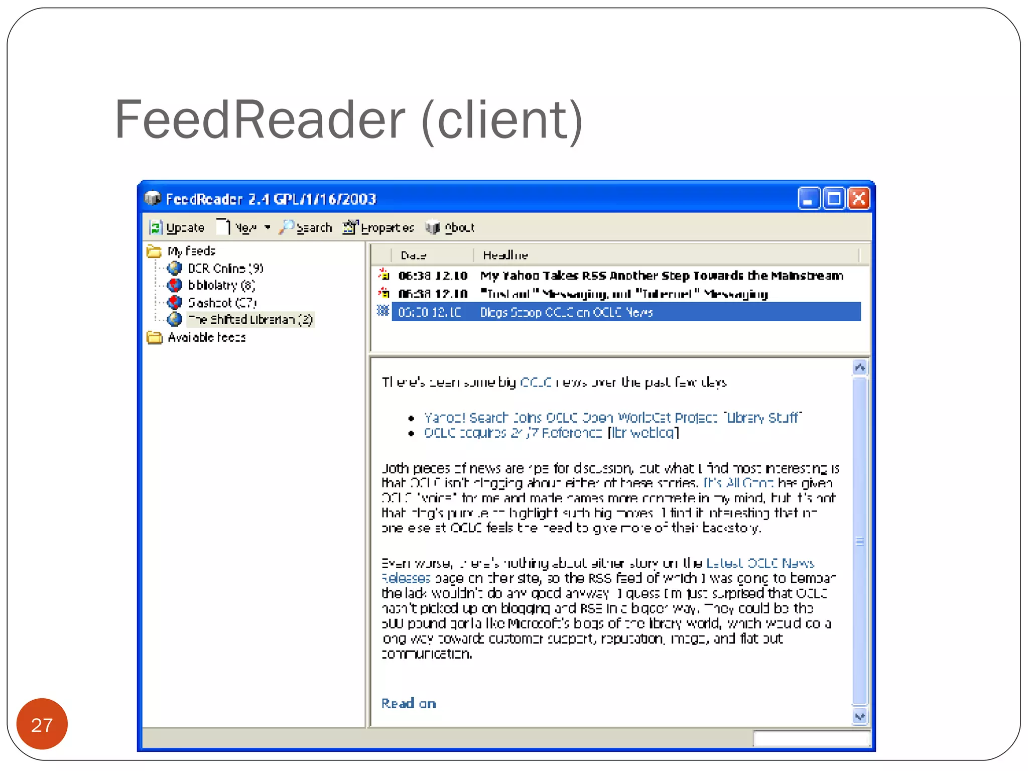 FeedReader (client) 
