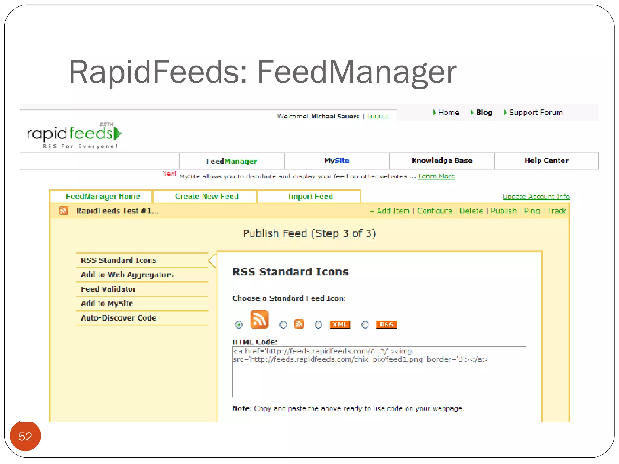 RapidFeeds: FeedManager 