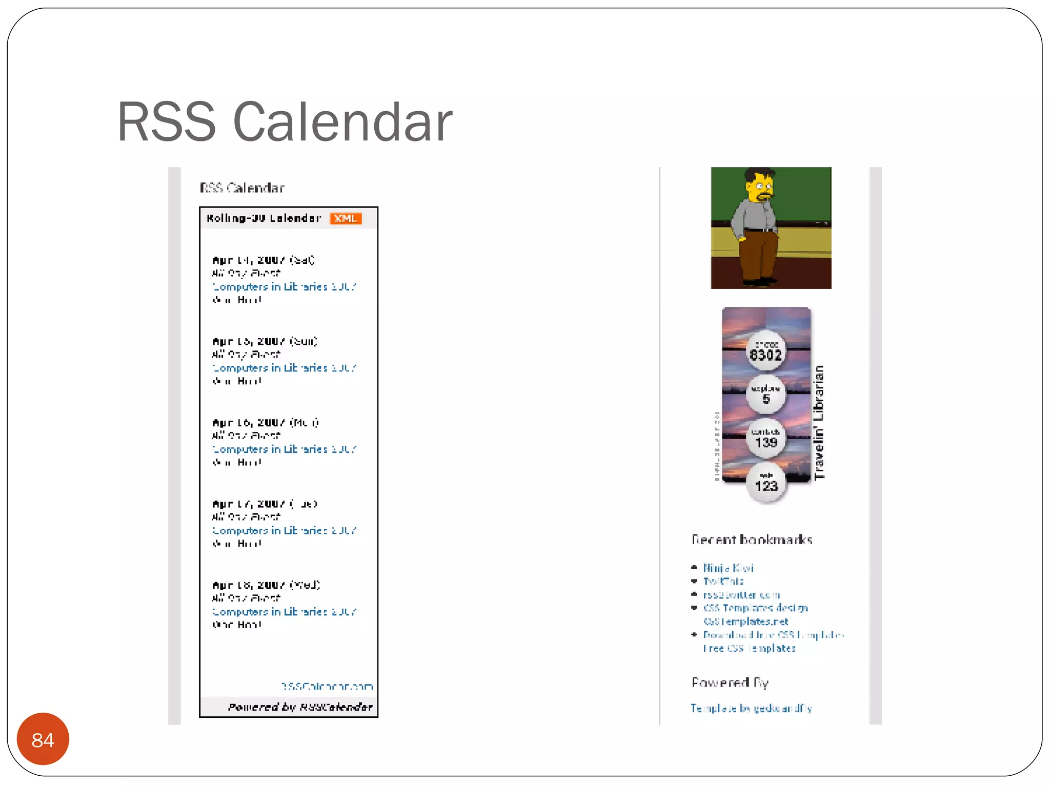 RSS Calendar 