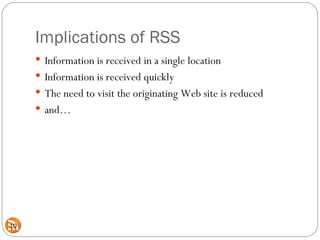 Integrating RSS Into Your Web Site