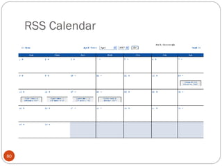 RSS Calendar 