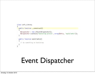 Event Dispatcher
dinsdag 12 oktober 2010
 