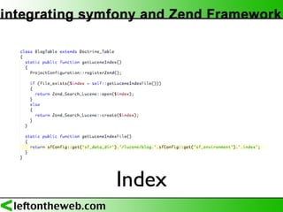 Integrating symfony and Zend Framework (PHPNW09)