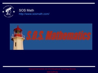 SOS Math http://www.sosmath.com/   