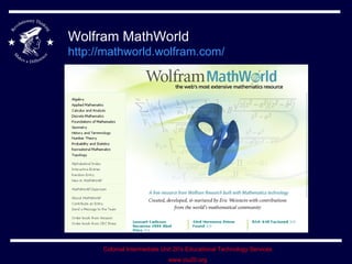 Wolfram MathWorld http://mathworld.wolfram.com/   