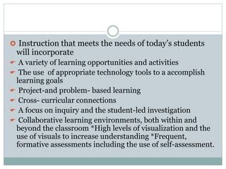 Integrating 21 st century skills with content | PPTX