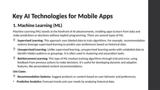 Integrating AI into Mobile Apps | A Comprehensive Guide | PPTX