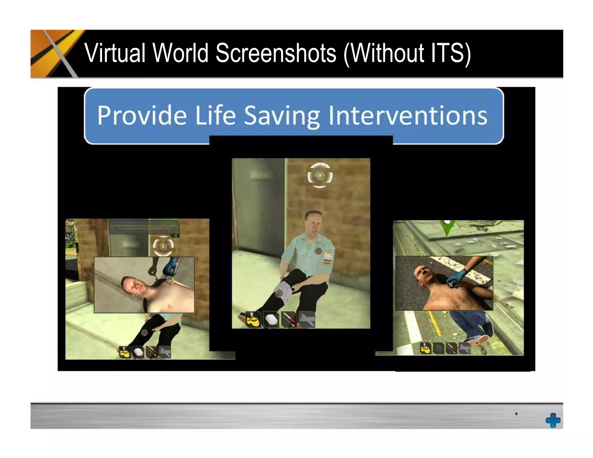 Virtual World Screenshots (Without ITS)
*
 