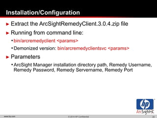 Integrating ArcSight with Enterprise Ticketing Systems.ppt